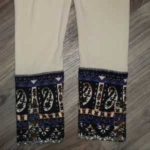 NWT Girls 6 6x Jak & Peppar Leggings Cream